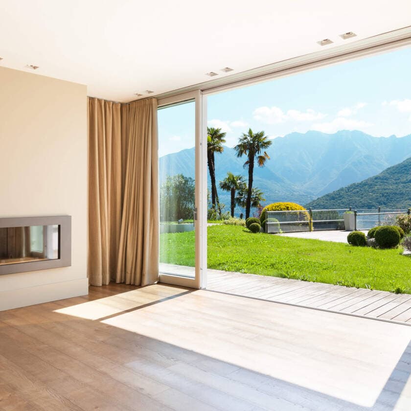 Wooden door interior